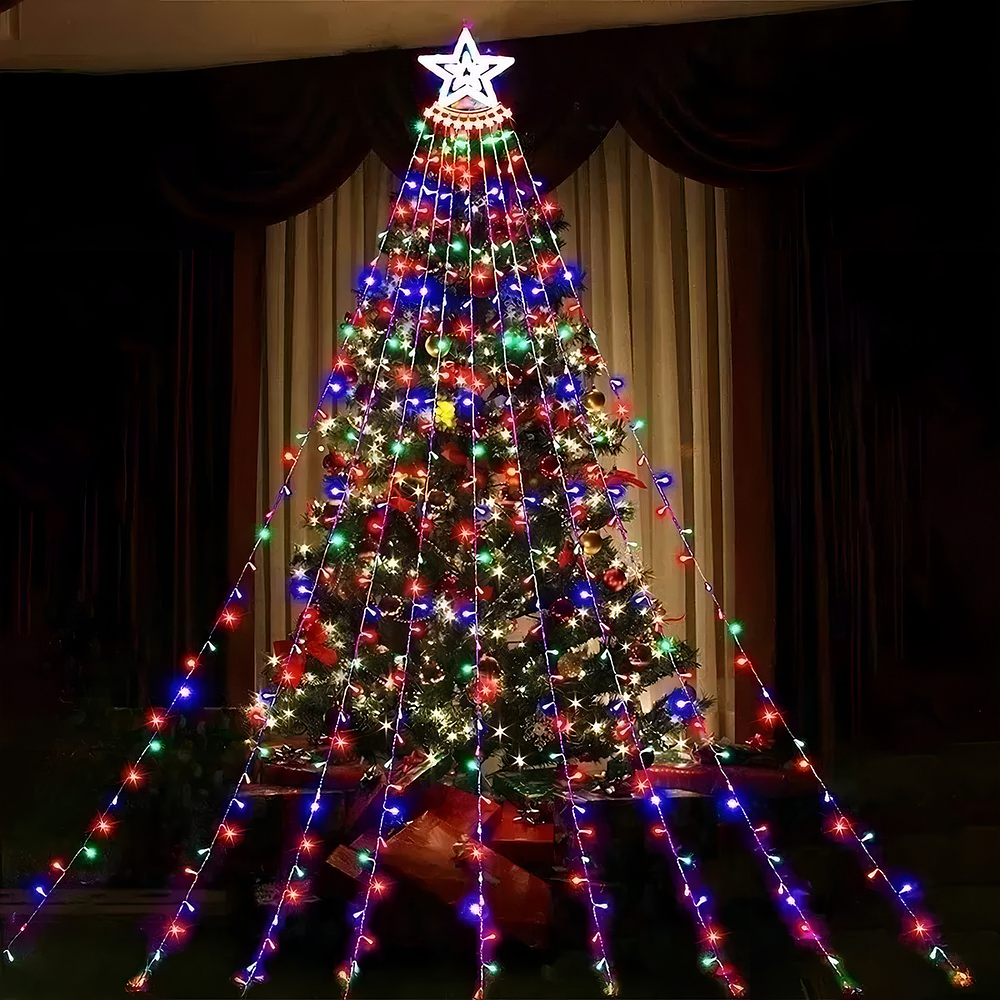 ⭐️Estrella árbol de navidad LED SOLAR DE 3 METROS DE ALTURA⭐️
