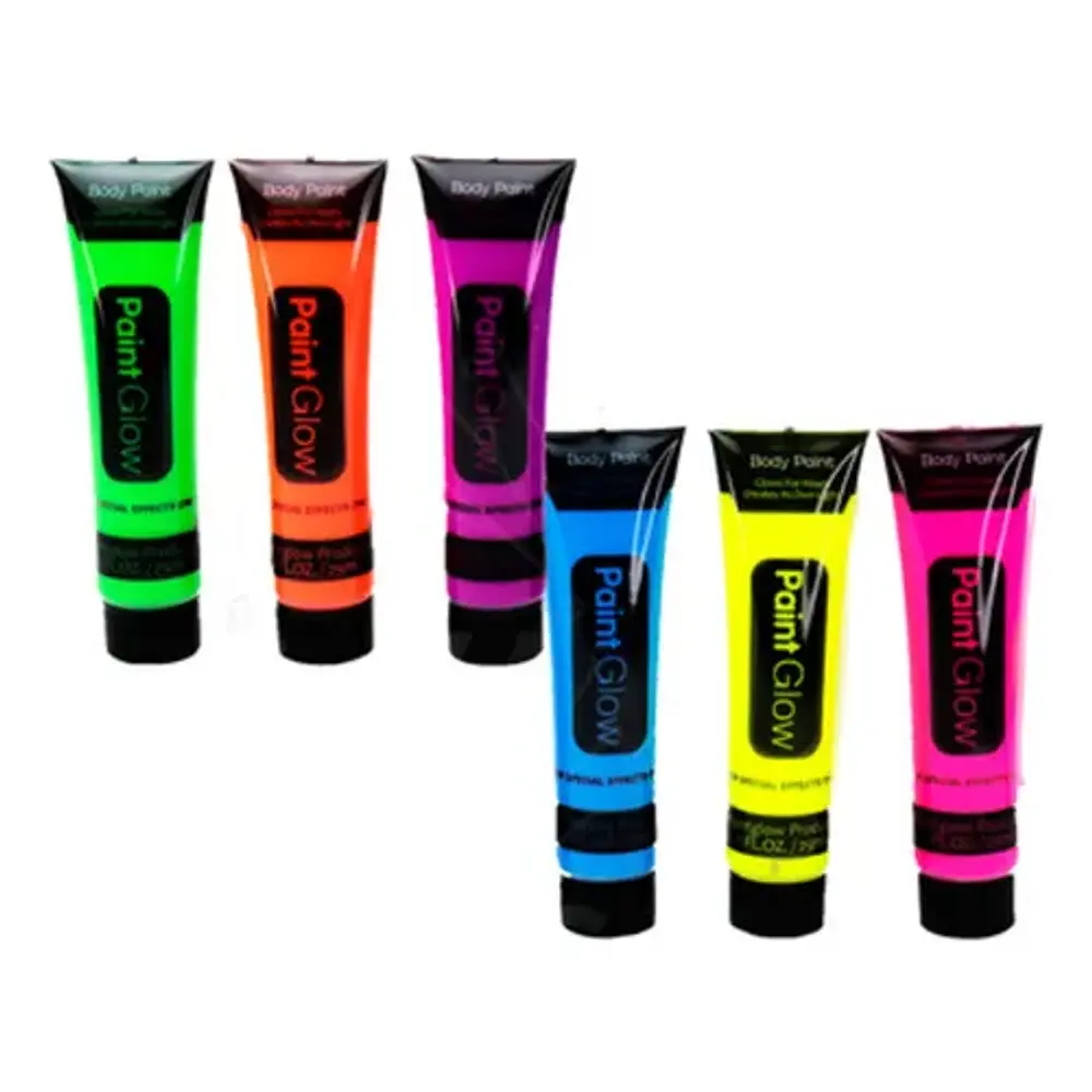 ⭐PINTURA NEÓN PARA ROSTRO Y CUERPO LAVABLE⭐