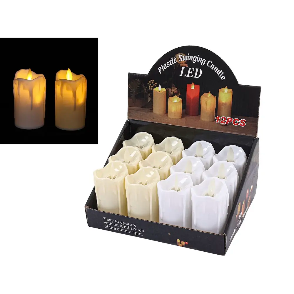 ⭐VELA LED CON EFECTO DE LLAMA MÓVIL 10x5CM⭐