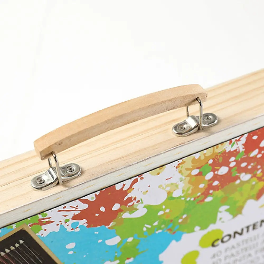 ⭐Set De Dibujo Y Pintura de Madera, Lápices Y Accesorios 180 Piezas⭐
