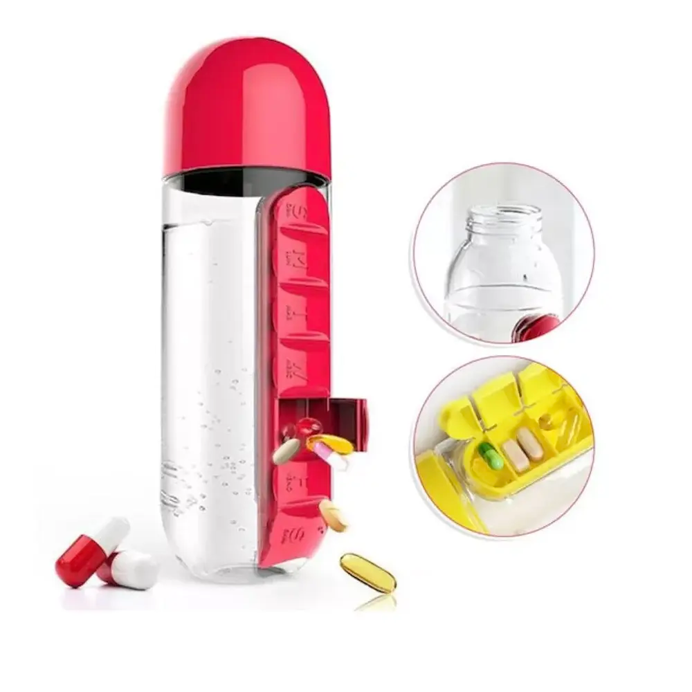 ⭐BOTELLA PASTILLERO SEMANAL 600ML⭐