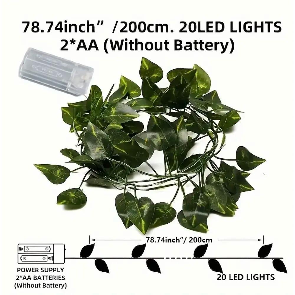 ⭐GUIRNALDA HOJAS A PILAS 3M⭐