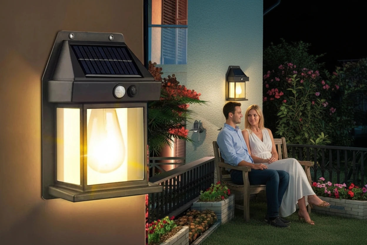 ⭐Lámpara solar con sensor de movimiento⭐
