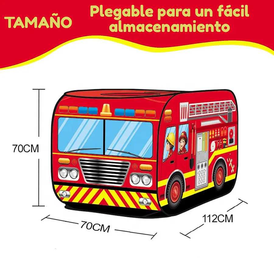 ⭐Carpa Infantil De Bombero Plegable Para Niños Niñas Verano⭐