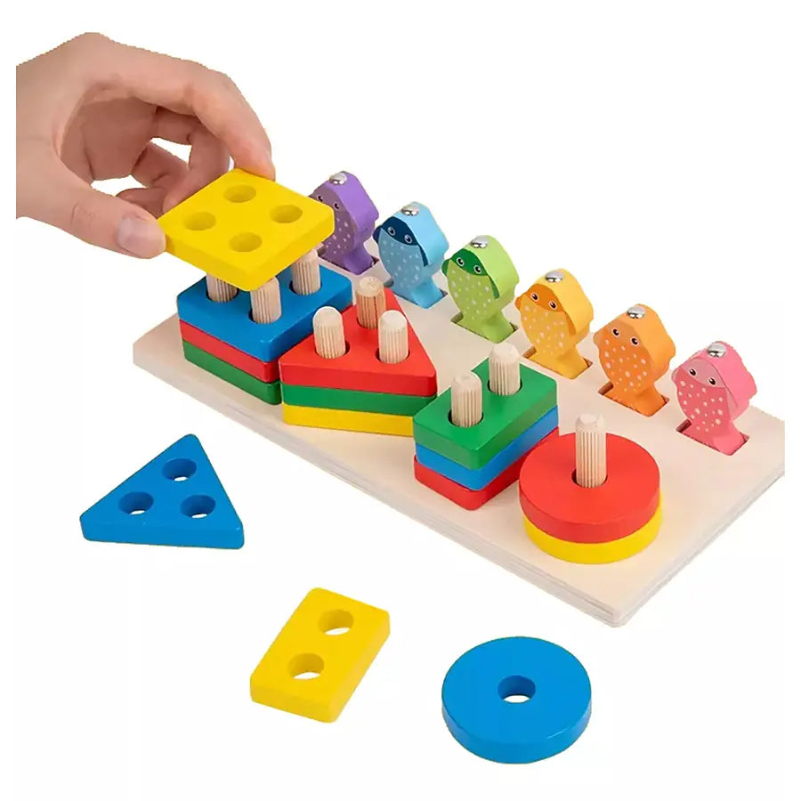 ⭐Juego De Pesca Magnético Y Encaje Juguete Madera Para Niños⭐