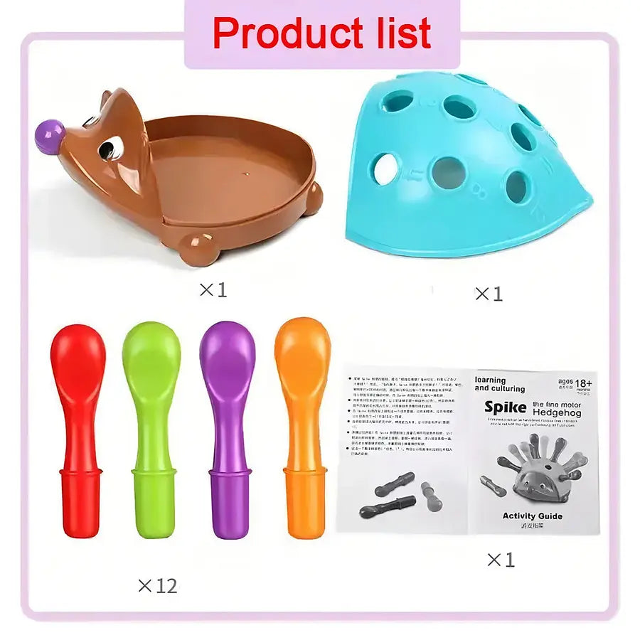 ⭐Erizo Juego Didáctico de Encaje⭐