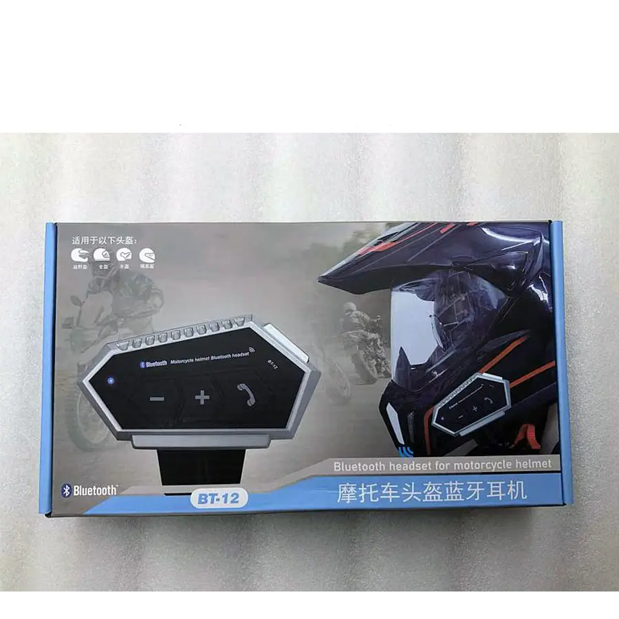 ⭐Audífono Casco Moto Auricular Bluetooth Llamada / Mp3⭐