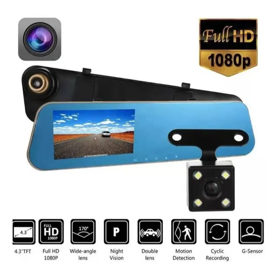 ⭐Cámara De Auto Espejo Retrovisor Con Cámara Retroceso⭐