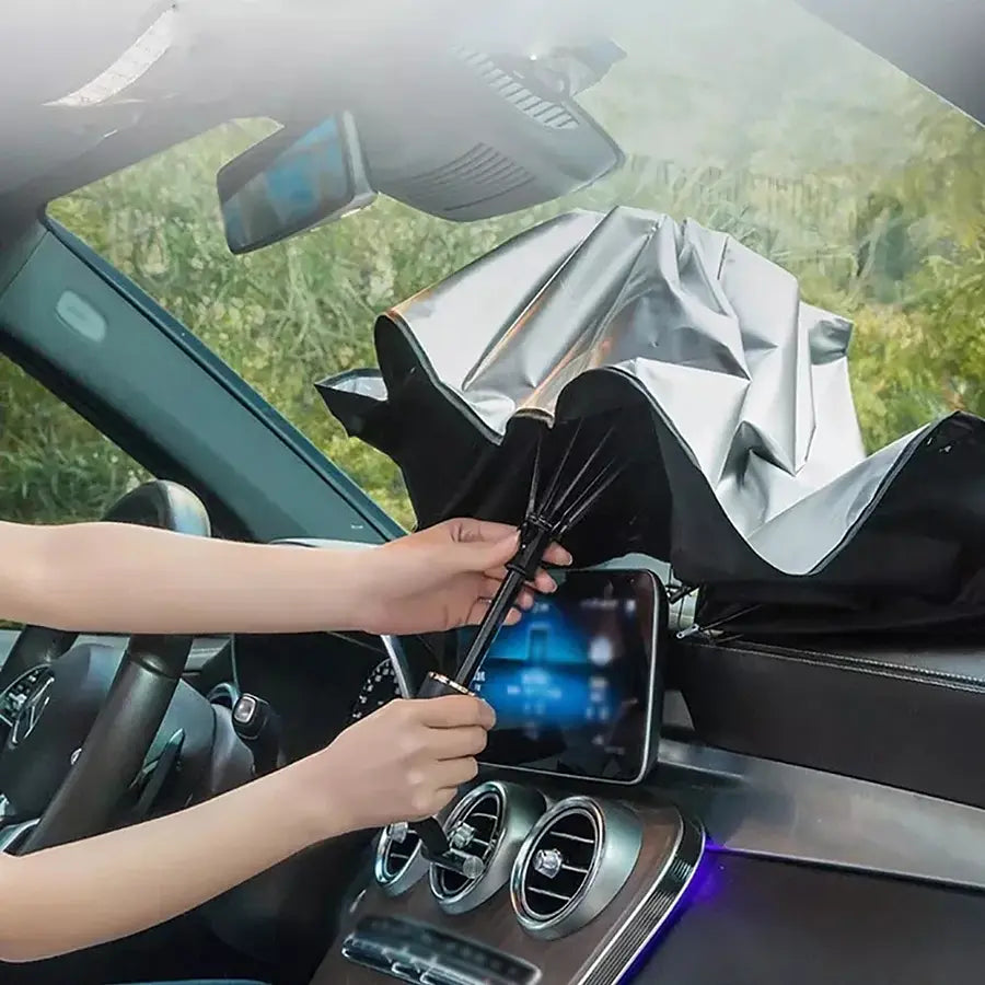 ⭐Quitasol Parasol Parabrisas De Auto Tipo Sombrilla Cubre Sol⭐