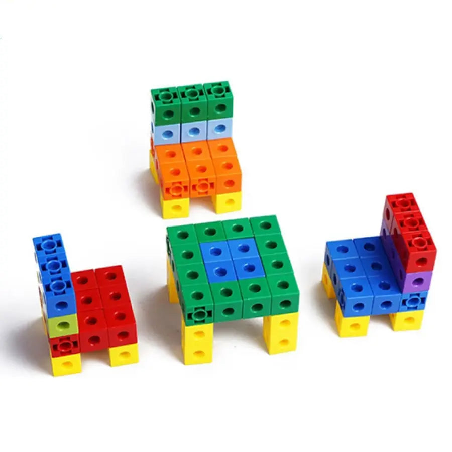 ⭐100 Cubos De Encaje Unifix - Matemáticas - Método Singapur⭐