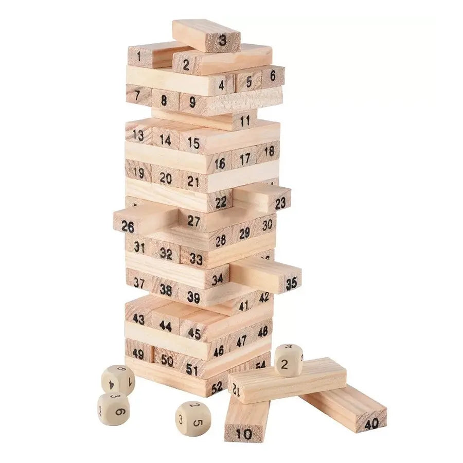⭐Juguete de Madera Juego De Mesa 54 Pcs⭐