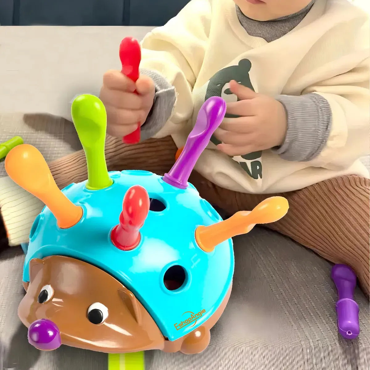 ⭐Erizo Juego Didáctico de Encaje⭐