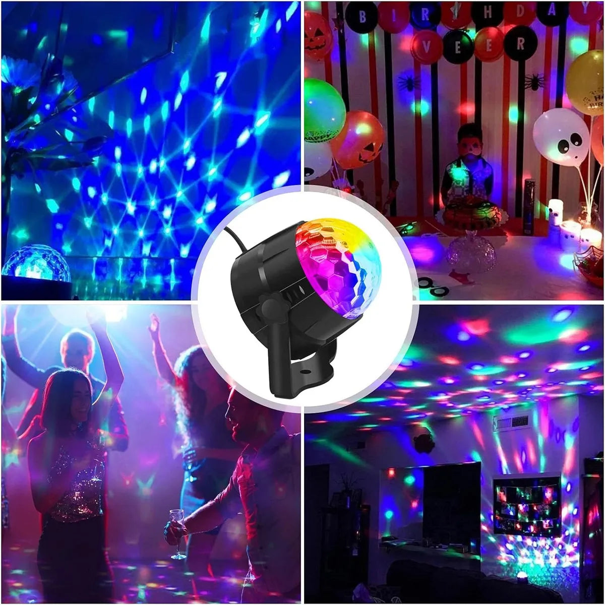⭐MINI PROYECTOR LED LÁSER MULTICOLOR 7 MODOS DE ILUMINACIÓN⭐