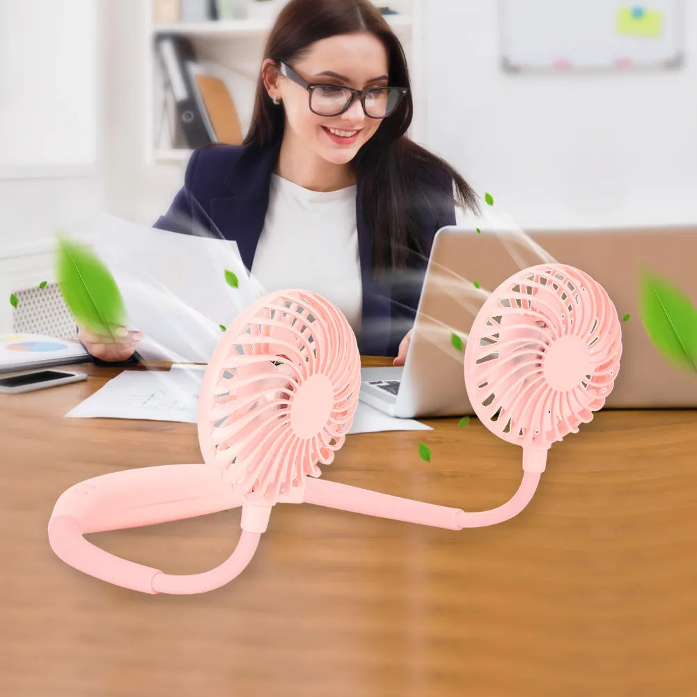 ⭐Ventilador de cuello portátil con carga USB⭐