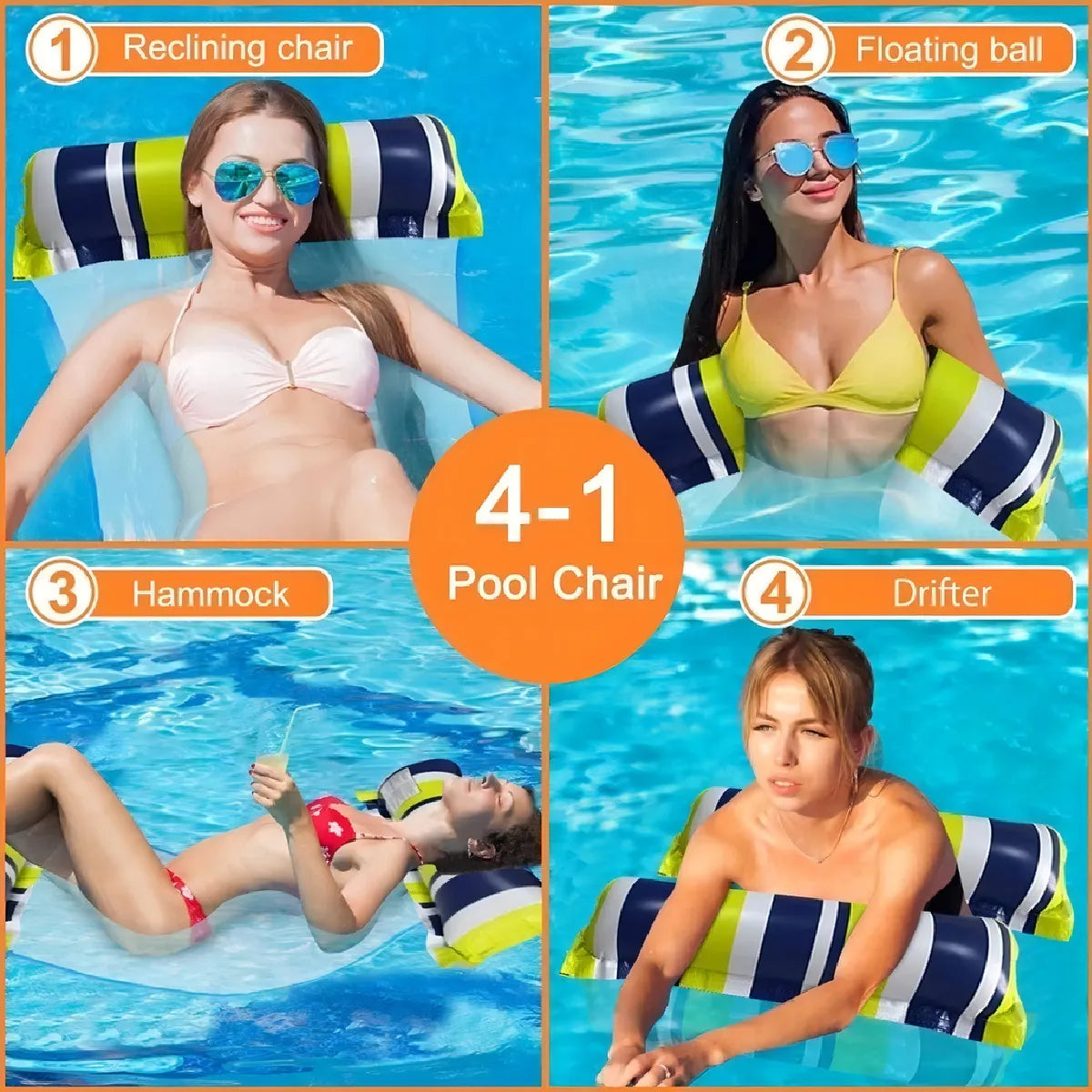 ⭐Flotador Silla, Hamaca Inflable o Colchón para Piscina⭐