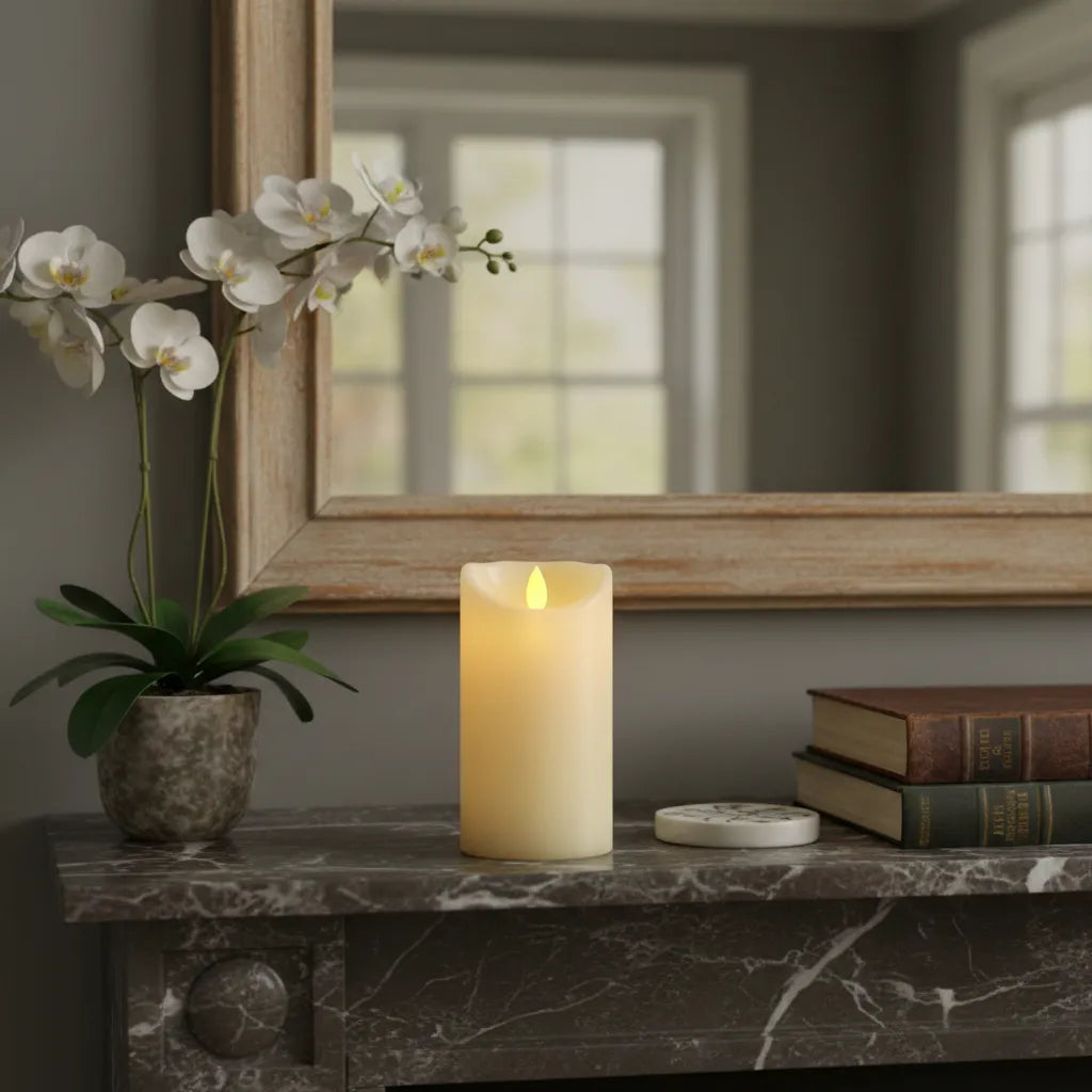 ⭐VELA LED CON EFECTO DE LLAMA MÓVIL 10x5CM⭐