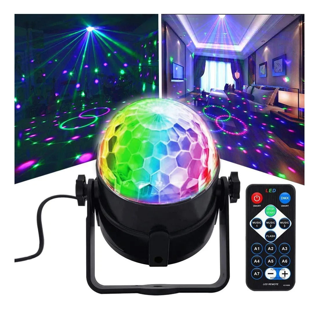 ⭐MINI PROYECTOR LED LÁSER MULTICOLOR 7 MODOS DE ILUMINACIÓN⭐
