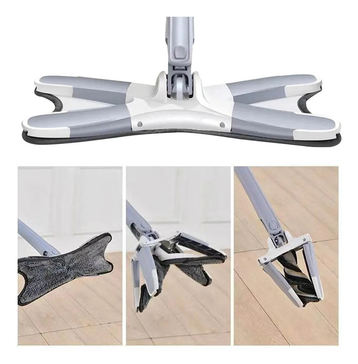 ⭐Mopa trapeador microfribra cabezal 360º con escurridor integrado⭐