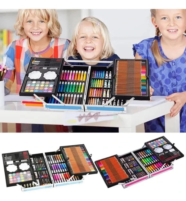 ⭐MALETA METÁLICA SET DE ARTE DE 145 PZS EXCELENTE CALIDAD⭐