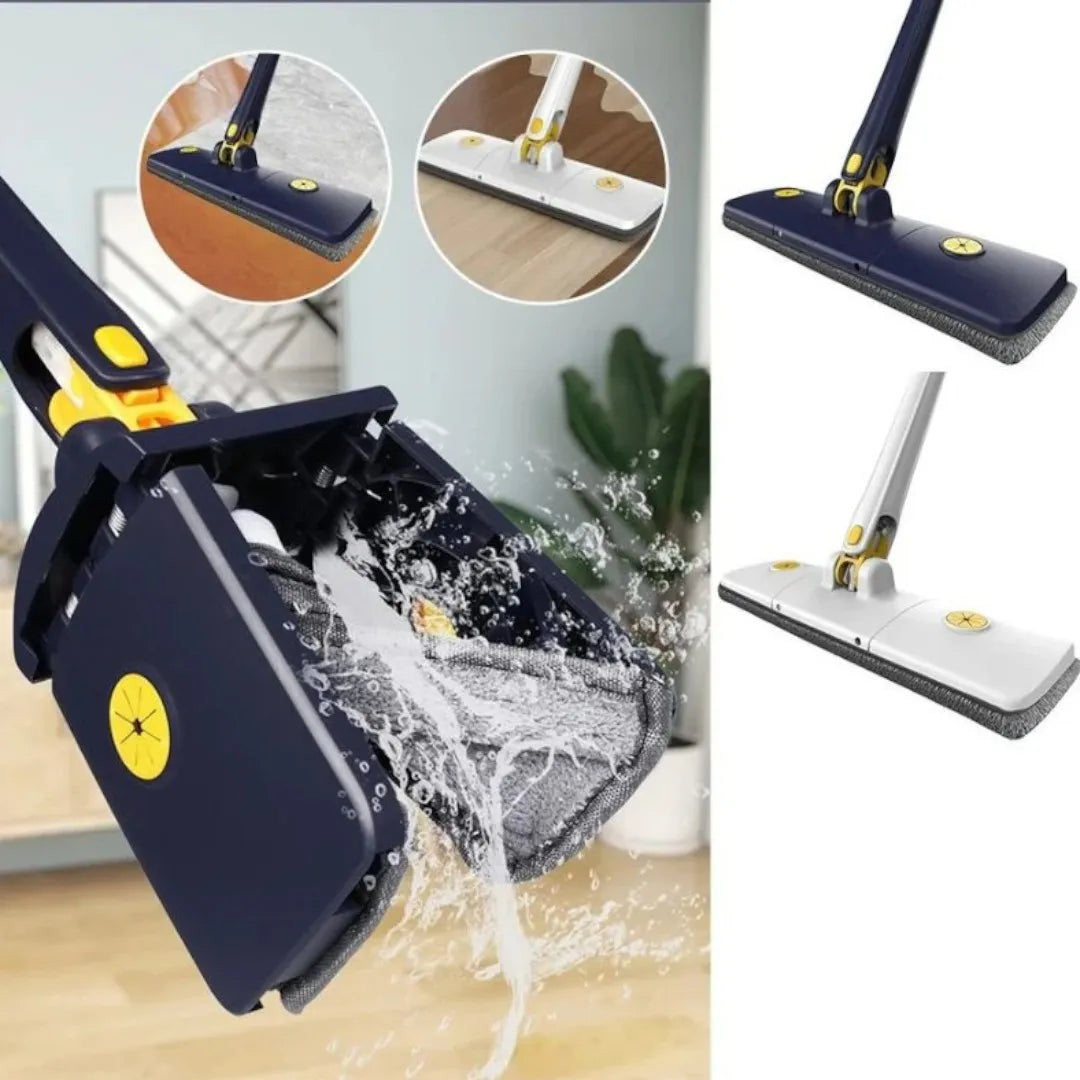 ⭐Mopa Trapero Microfibra cabezal 360º con escurridor integrado⭐