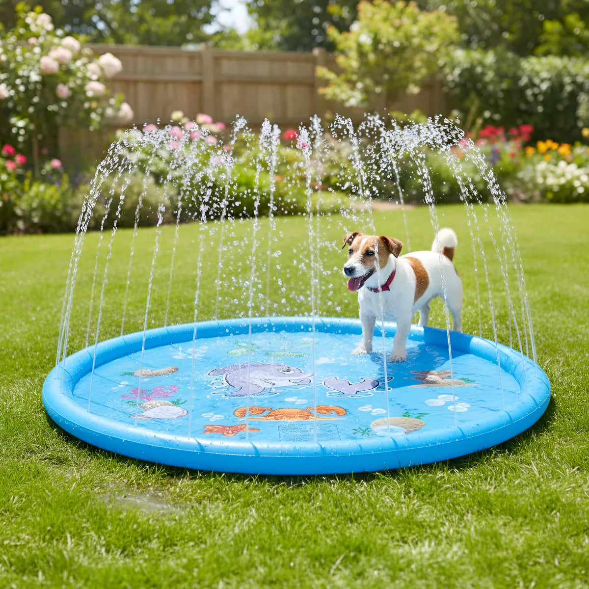 ⭐Piscina Inflable Tipo Fuente Para Niños Y Mascotas 170 Cm⭐