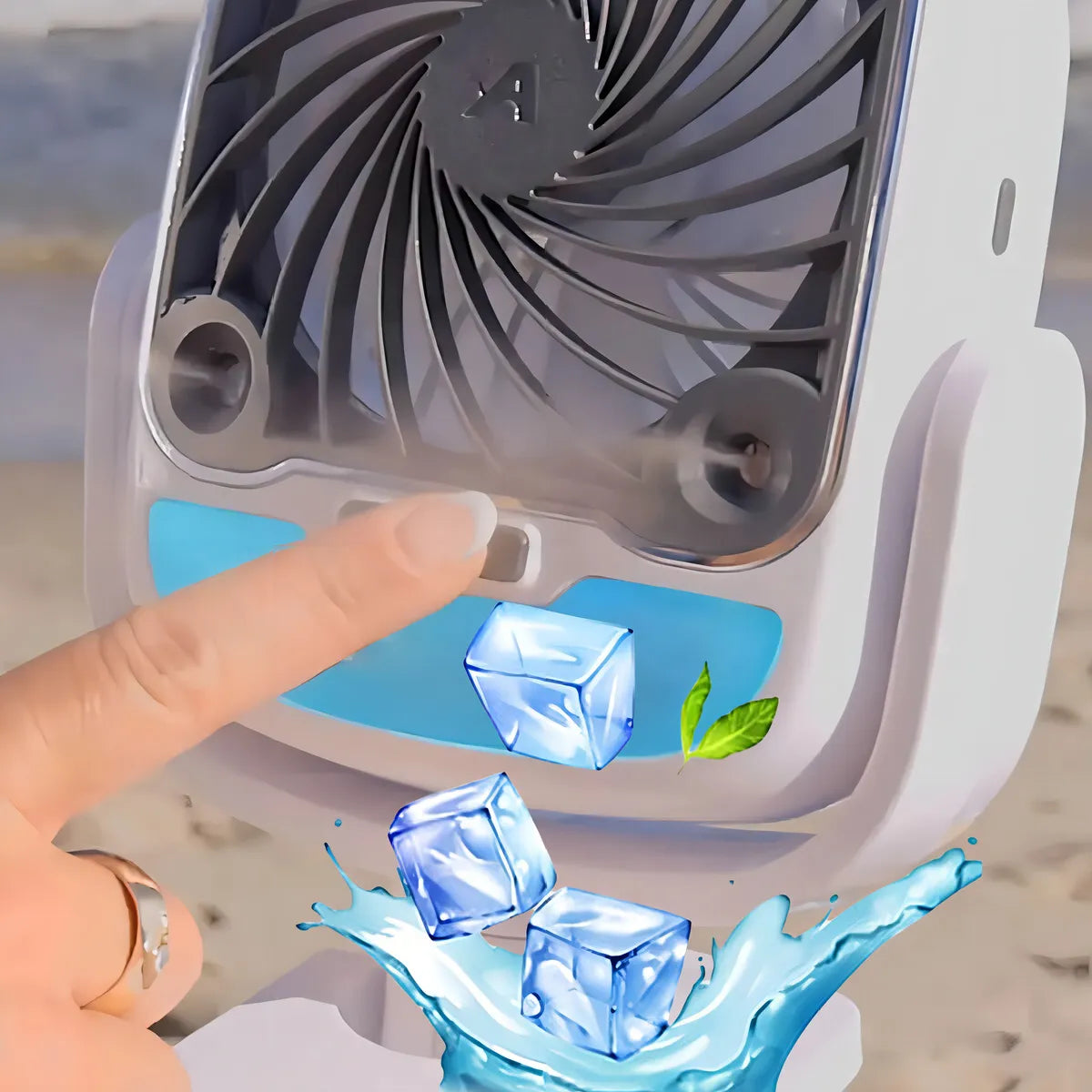 ⭐VENTILADOR INALÁMBRICO CON HUMIDIFICADOR RECARGABLE Y CON PINZA DE FIJACIÓN⭐