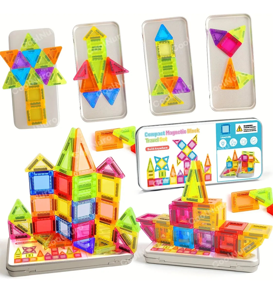 ⭐42 PIEZAS DE BLOQUES MAGNÉTICOS CONSTRUCCIÓN JUEGO NIÑOS⭐