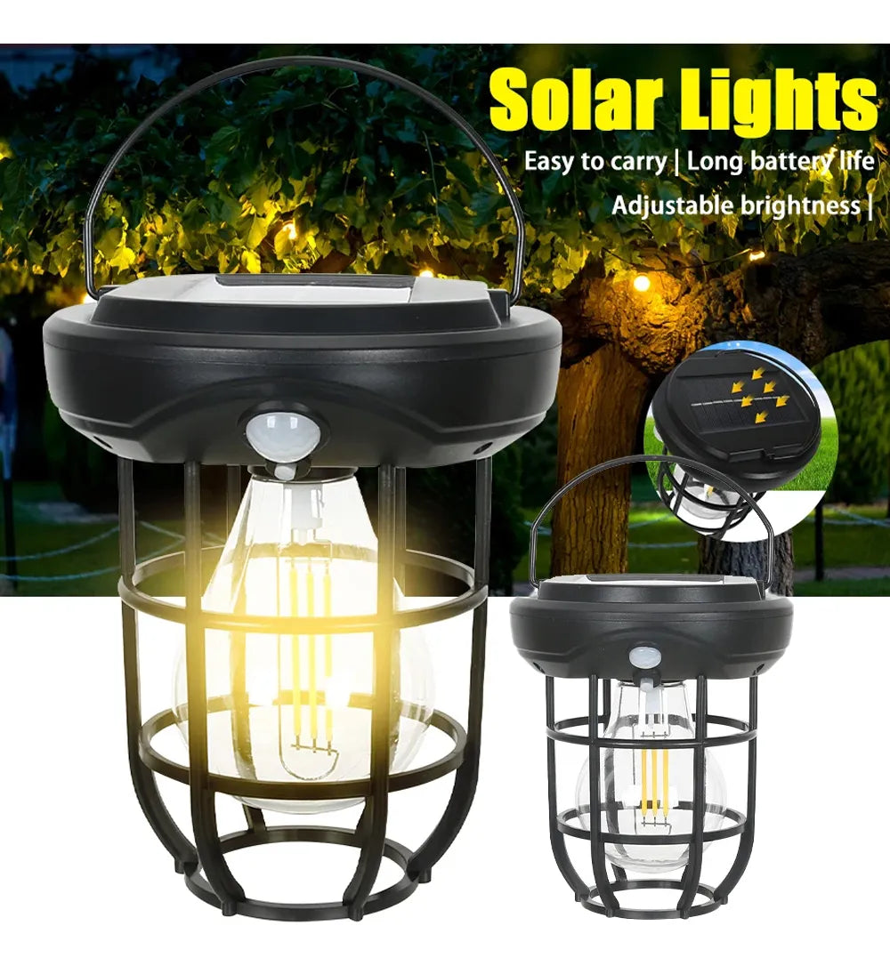 ⭐FAROL SOLAR COLGANTE O DE AUTOMÁTICO CON SENSOR DE MOVIMIENTO⭐