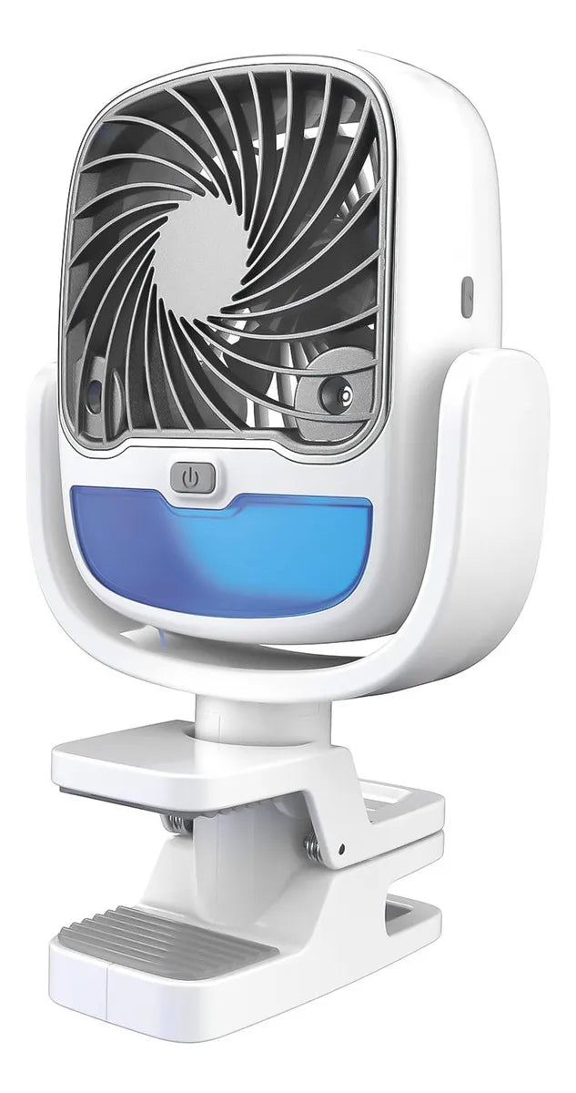 ⭐VENTILADOR INALÁMBRICO CON HUMIDIFICADOR RECARGABLE Y CON PINZA DE FIJACIÓN⭐