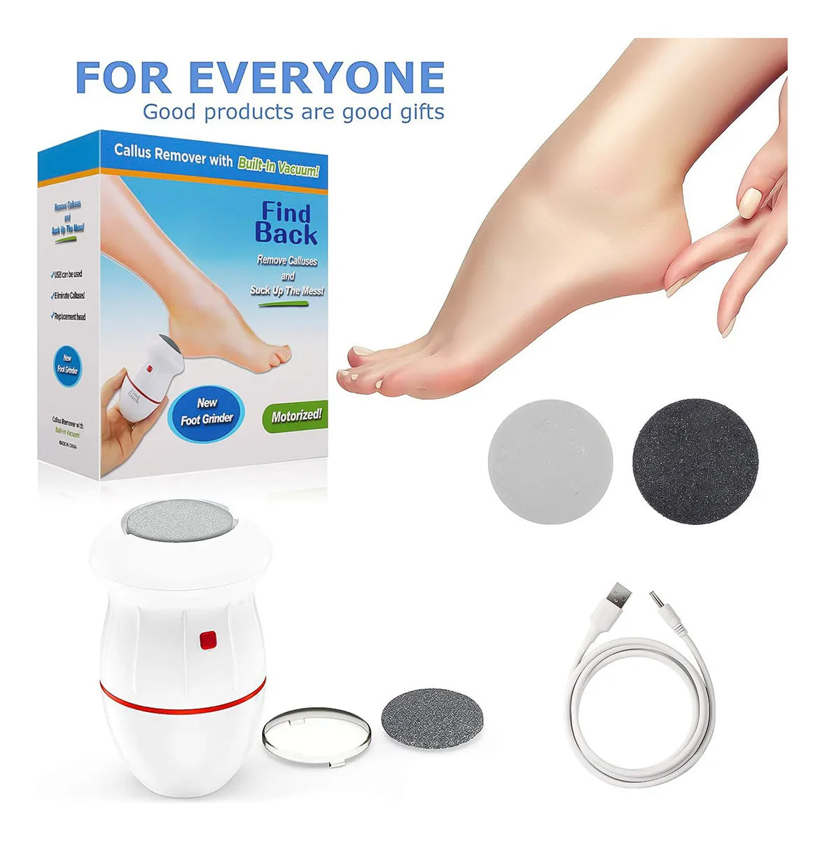 ⭐Máquina eléctrica para quitar durezas de pies⭐