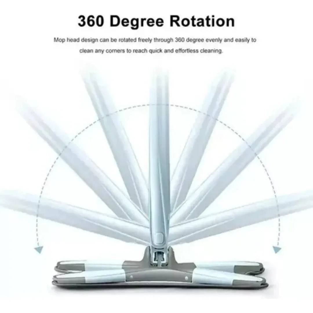 ⭐Mopa trapeador microfribra cabezal 360º con escurridor integrado⭐