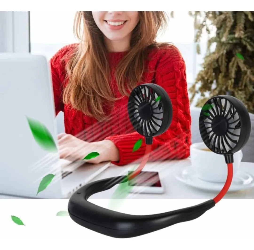 ⭐Ventilador de cuello portátil con carga USB⭐