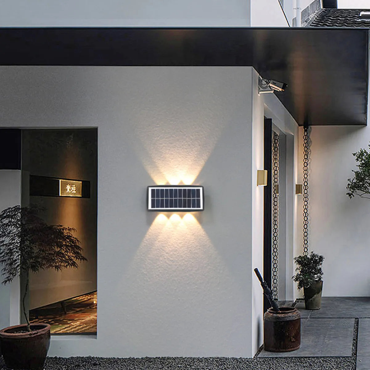 ⭐Aplique Solar Bidireccional Impermeable 6 LED⭐