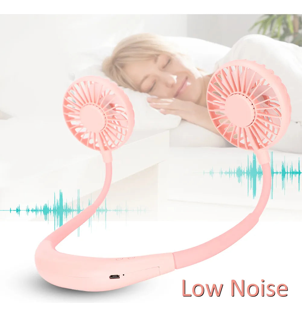 ⭐Ventilador de cuello portátil con carga USB⭐