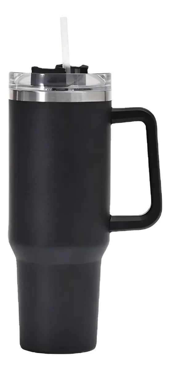 ⭐Vaso Térmico Mug taza de acero inoxidable doble boquilla con diseño y liso⭐