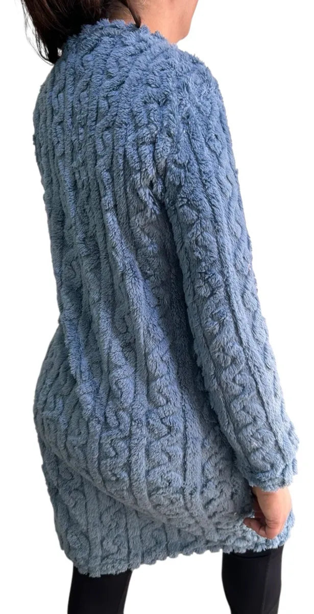 ⭐Pijama largo de Invierno Mujer, Trenzado Peludo Suave Talla M/L XL/2XL⭐