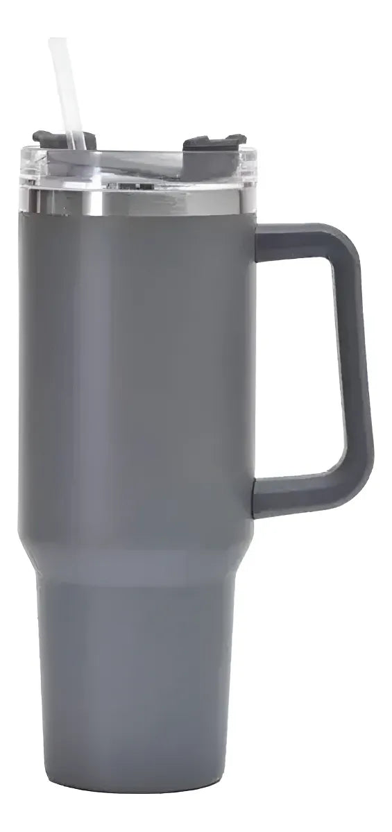 ⭐Vaso Térmico Mug taza de acero inoxidable doble boquilla con diseño y liso⭐