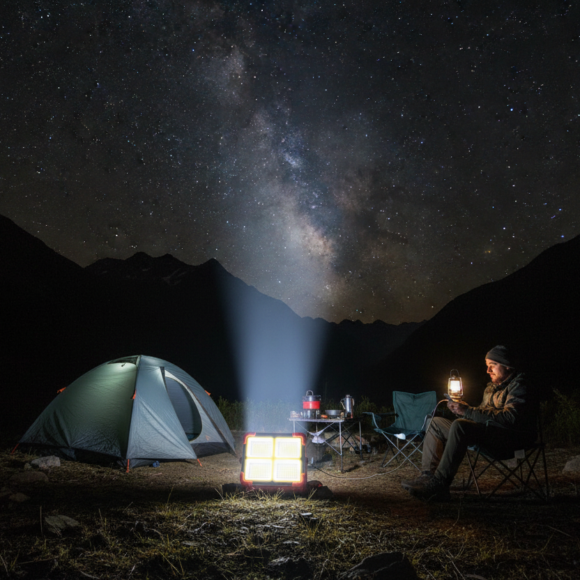 ⭐Lampara LED Solar Portátil con Power Bank⭐