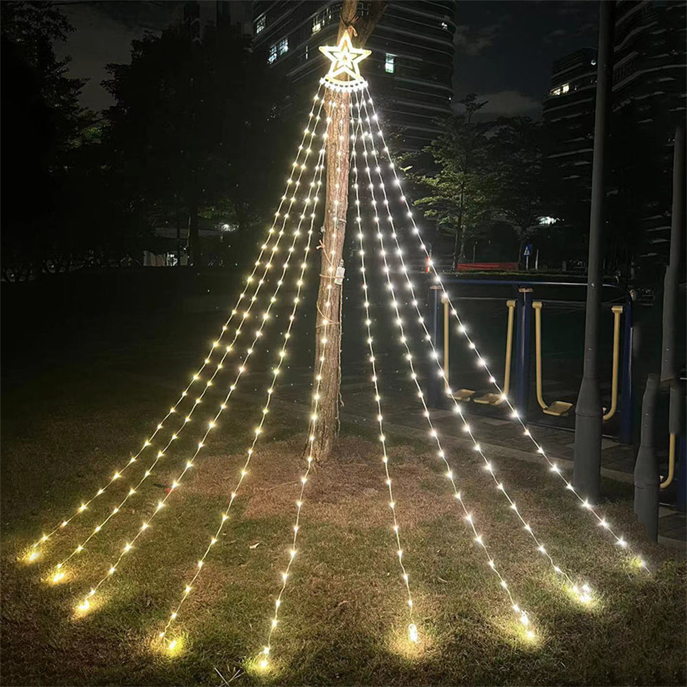 ⭐️Estrella árbol de navidad LED SOLAR DE 3 METROS DE ALTURA⭐️