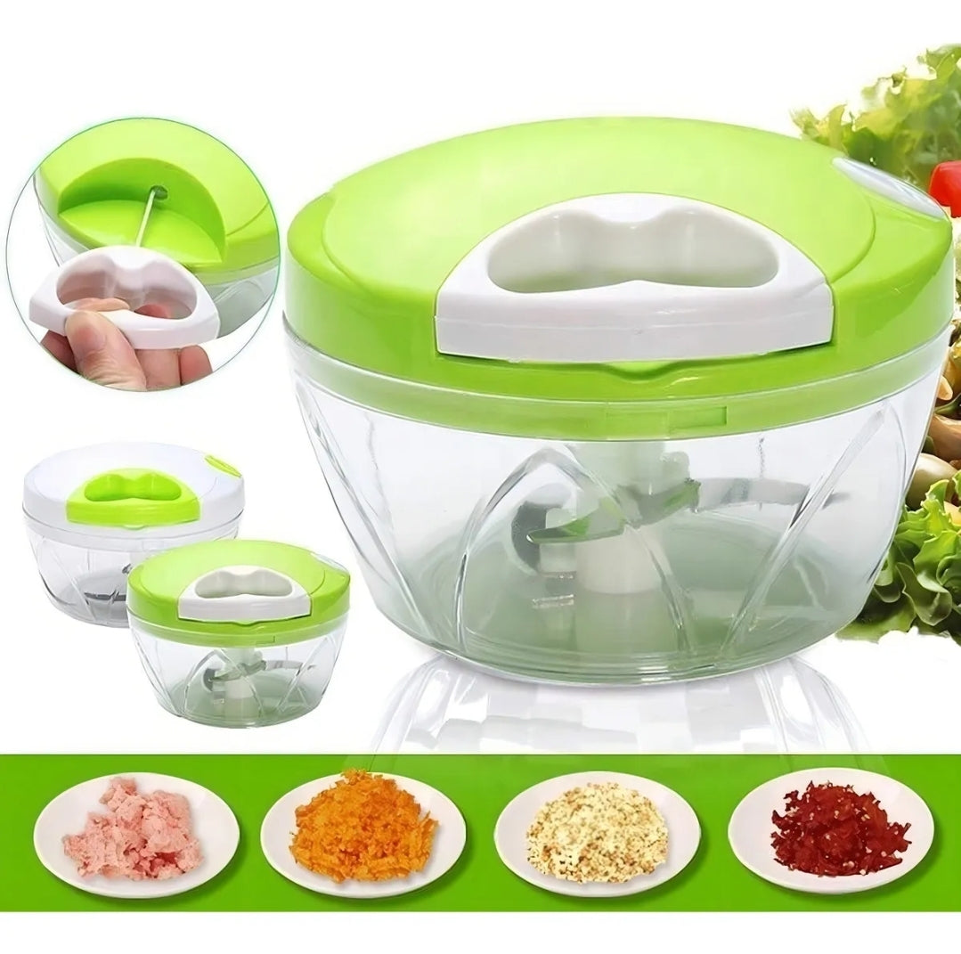 (VIDEO🎞)⭐Picadora de vegetales con cuerda manual⭐