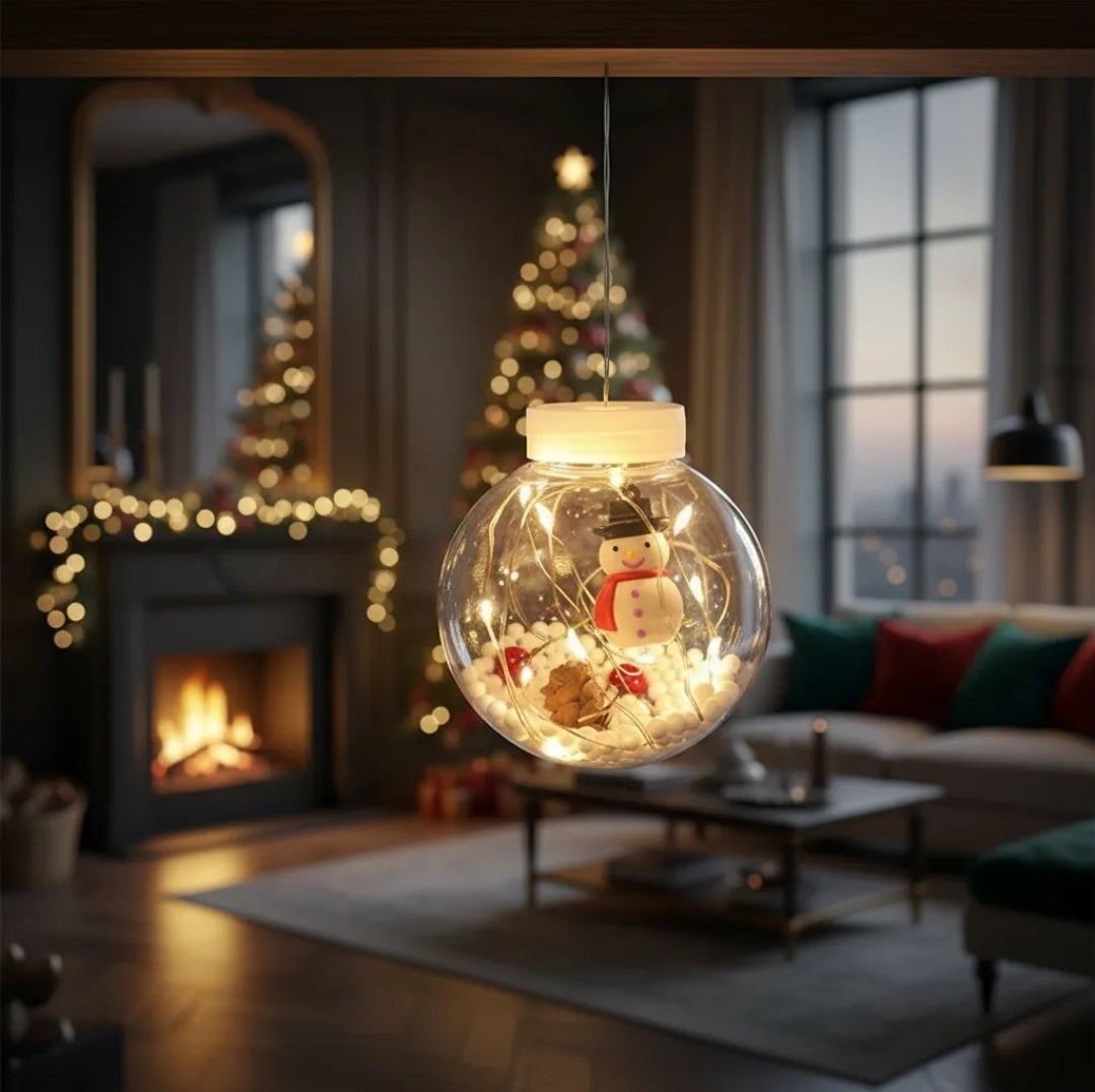 ⭐️Guirnalda cascadas LUZ DE ADA Y ESFERAS NAVIDEÑAS⭐️