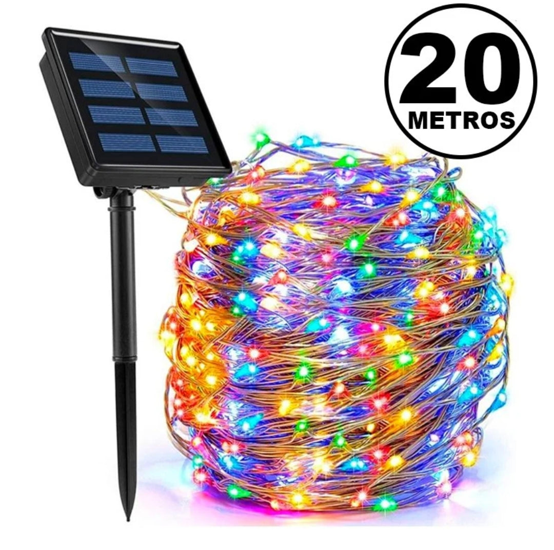 ⭐️Luz de Ada SOLAR 20 METROS Multicolor⭐️
