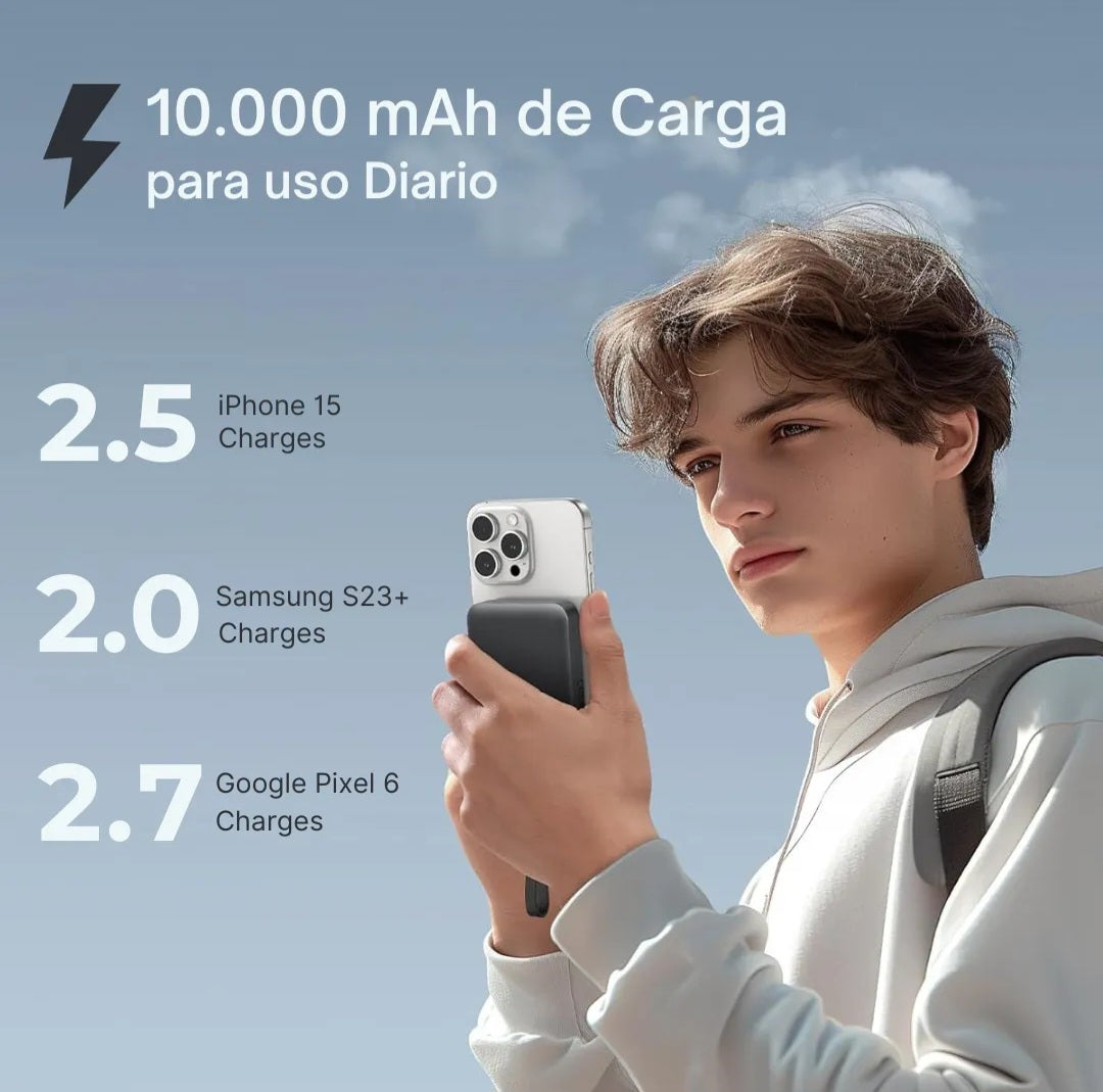 ⭐️Batería portátil con Imán para Iphone 10.000mah⭐️