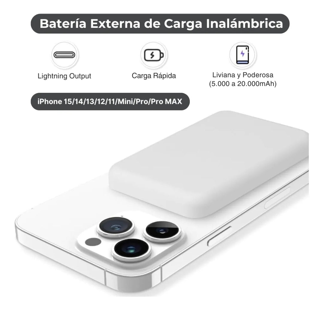 ⭐️Batería portátil con Imán para Iphone 10.000mah⭐️