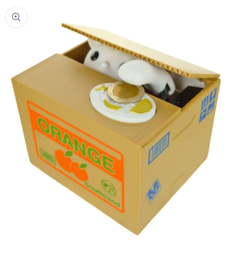 ⭐️Alcancia automática de gato roba monedas⭐️