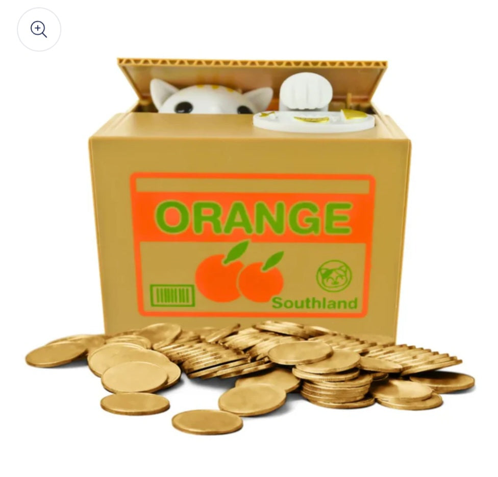 ⭐️Alcancia automática de gato roba monedas⭐️