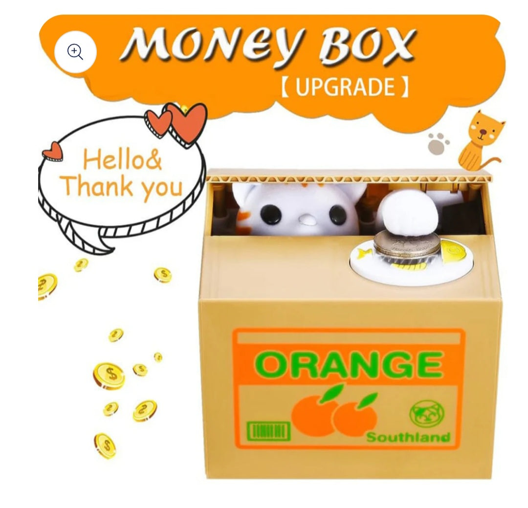 ⭐️Alcancia automática de gato roba monedas⭐️