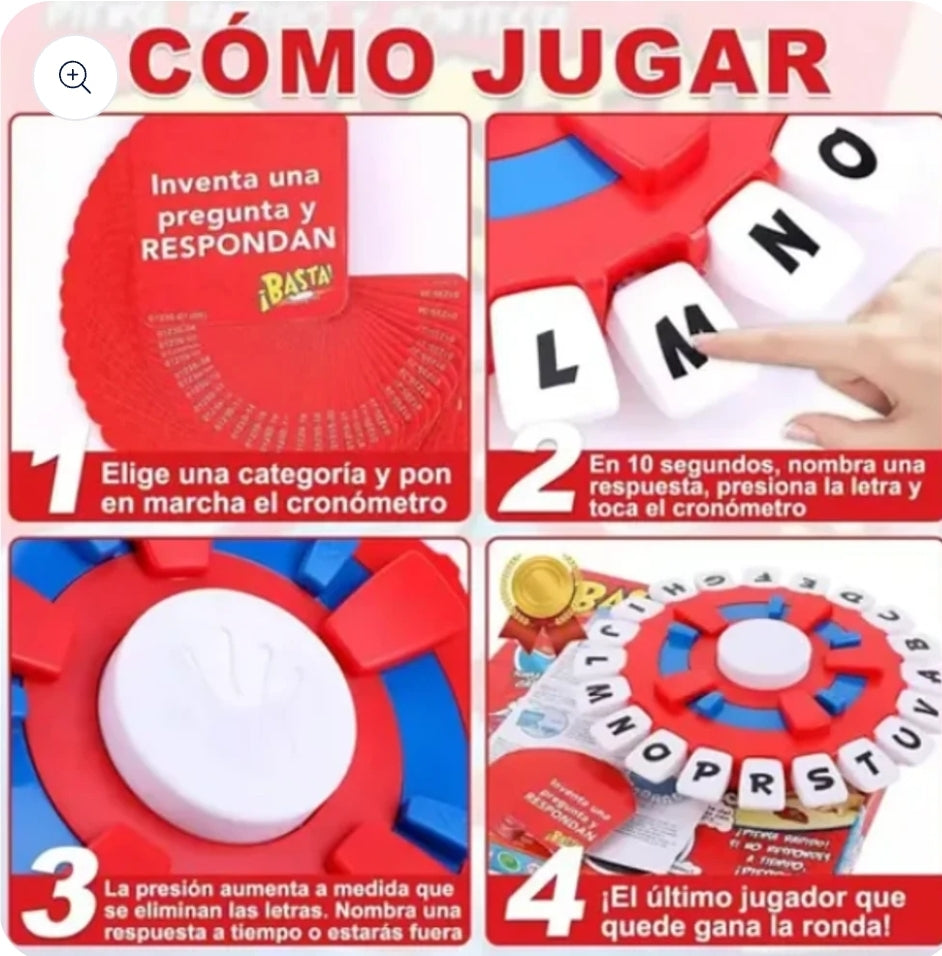 ⭐️Juego de palabras BASTA, piensa rápido y contesta⭐️
