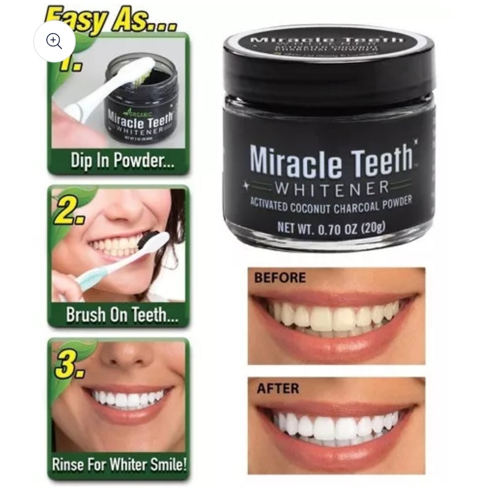 ⭐️Polvo blanqueador dental natural Carbón activado⭐️