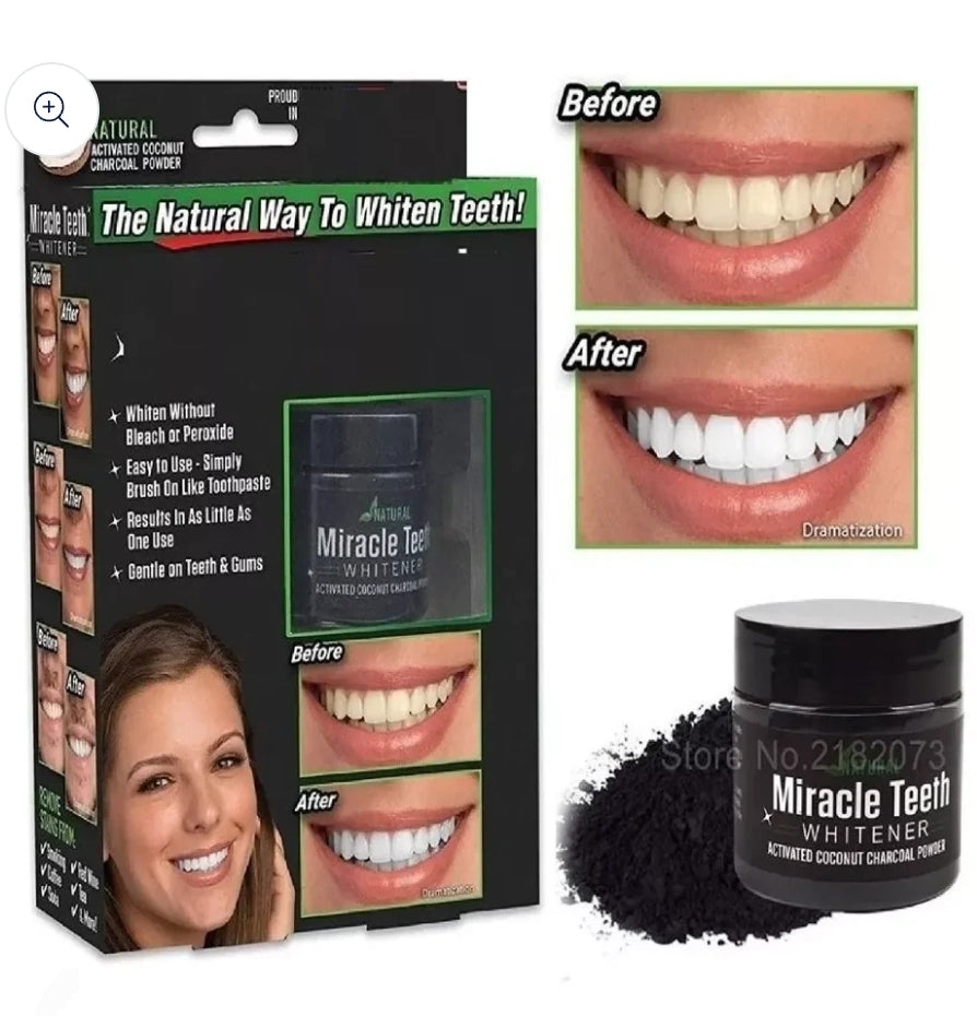⭐️Polvo blanqueador dental natural Carbón activado⭐️
